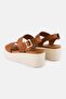 Women D Xand Velcro Closure Sandals, Tan - 2