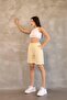 Elastic Waist Striped Shorts City Size