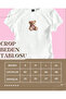 Women's White Rock Star Printed Baby Tee Crop T-Shirt - 3