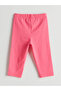Elastic Waist Cherry Printed Girls' Leggings - 2
