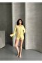 Women's Linen Look Summer Shirt Shorts Two-Piece Set - 3