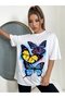 Strawberry print t-shirt, comfortable strawberry print crop top for fruit lovers - 3