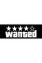 Wanted Written Vehicle, Car, Auto, Motorcycle, Helmet, Laptop, Glass Sticker 18X7 cm