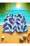 Boy's Color Printed Lace-Up Sea and Pool Shorts with Netting Inside - 3
