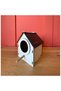 Wooden Decorative Bird House Nest, Nest, Balcony, Garden Accessory Set of 5 (White) - 2