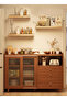 Large Capacity Storage Kitchen Cabinet Kitchen Side Cabinet With Drawers Sliding Doors 100*36*93cm - 2