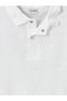 Lcw Kids White Polo Neck 100% Cotton Boy's T-Shirt - 3