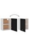 Hanging Cabinet Lyon Black 50x31x60 cm Engineered Wood - 5