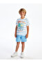 Original Oval Collar Striped Combed Cotton Boys' T-Shirt - 2