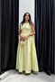 Yellow Side Lace Dress