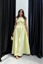 Yellow Side Lace Dress - 3