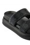 25Y416 Women's High Sole Stone Double Tape Premium Slippers - 6