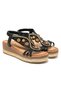 25Y171 36/41 Women's Wedge Jute Sole Stone Sandals, Narrow Fit, Choose 1 Size Larger - 6