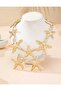 Starfish Gold Plated Necklace and Earring Set Gift for Lover Gift for Mom - 2