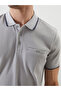 Trendlucky with a Difference Polo Collar Short Sleeve Men's Textured T-Shirt - 3
