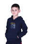 Boy's Sweatshirt with Hooded Kangaroo Pocket Skater Print