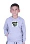 Boy's Sweatshirt with Hood and Kangaroo Pocket Bear Print