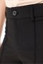 Women's Pants Palazzo Pants Pipe Leg Trousers Stretch Fabric Casual Black Palazzo Stylish Buttoned Ribbed - 4