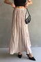 Crush Detailed Long Skirt - 3