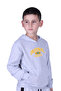 Original Printed Boy's Sweatshirt with Hooded Kangaroo Pocket