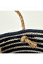 100% Cotton Valesa Basket with Handles Navy Blue (21X21X11 cm) - 3