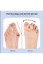 Xinxin Double Hole Slipper Sandal Clip with Toe Compartment Hallux Valgus Fork Separator White - 6
