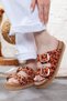 Women's Genuine Leather Extra Comfortable Double Buckle Slippers
