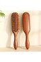 Wooden Toothed Hairbrush Natural Hair Lightening Women Scalp Massage Comb 19cm Af-102 - 5