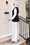 V-Neck Vest Suit Black 19254 - 4
