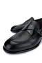 Men's Genuine Leather Black Classic Shoes - 3