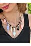 Colorful Stone Women's Necklace 22 cm - 3