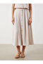 Esvab • Modern & Distinctive Belted Skirt Textured Pleated - 4