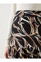 Original Elastic Waist Patterned Women's Skirt - 3