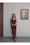Halter Neck Floral Pattern Long Dress