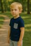 Boy's Suit I Children's Summer Suit I T-Shirt and Striped Shorts Combination Pocket Detail I Children's Clothing - 4