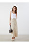 Original Elastic Waist Long Skirt