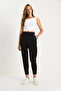 Women's Black Double Button Pocket Detailed Balloon Trousers 60283471 - 2
