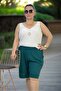 Cotton Viscose Fabric Pocketed Waist Elastic Double Legs Large Size Shorts. - 5