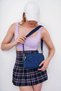 Navy Blue Women's 12X17X6 cm Crossbody Bag 05Bhpc6002-Kp L - 4