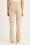 Women's Beige Grass Detailed Flared Trousers 60283472 - 6