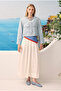 Pat Detailed Skirt Ecru - 3