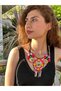 Colorful Tassel Beadwork Women's Necklace with Tie - 3