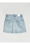 Nevavm Slim Fit Mini Jean Skirt with a Difference - 6