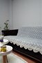 Plush Cotton Sofa Cover with Lace Embroidery Non-Slip Sofa Bed/Sofa Cover with Sponge Base |