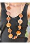 Natural Stone Bone Long Women's Necklace 43 cm - 2