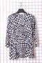 Women's Plus Size Lycra Crow's Feet Mixed Pattern Three Quarter Sleeve (4 Seasons) Mother Combed Cotton T-Shirt Blouse - 3