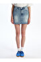 Trendlucky Slim Fit Mini Jean Skirt with a Difference - 3