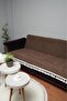 Fringed Striped Sponge Velvet Non-Slip Sofa Cover - 4