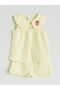 Peak New Season Strawberry Embroidered Baby Girl Blouse and Shorts 2-Piece