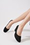 Kehres Glass Stone Mesh Women's Heeled Shoes Black Glitter - 2